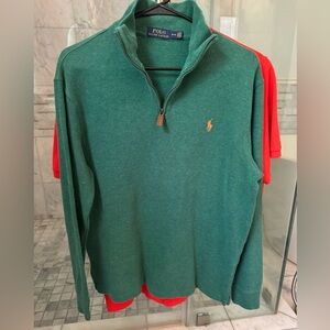 Men’s half zip cotton sweatshirt